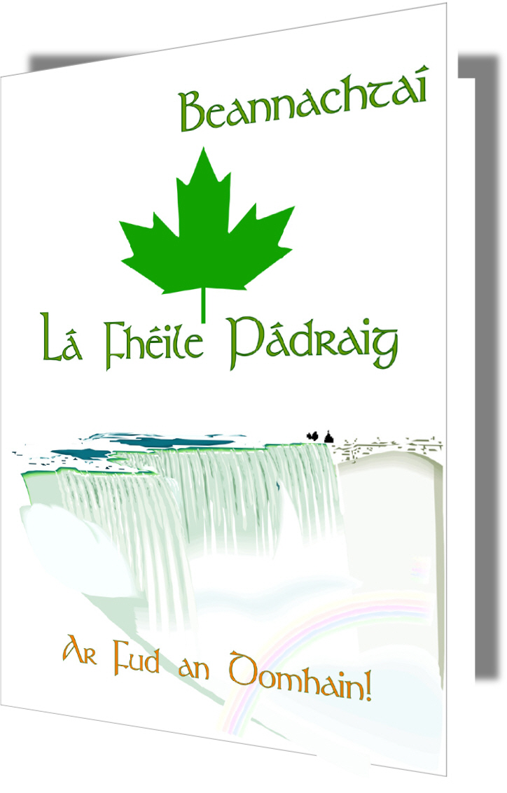 St Patrick's Day Canada Falls Card