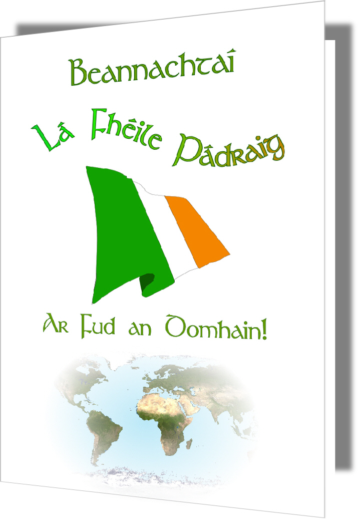 St Patrick's Day World Map