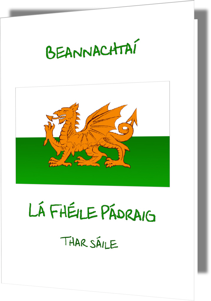 St Patrick's Day Wales Card